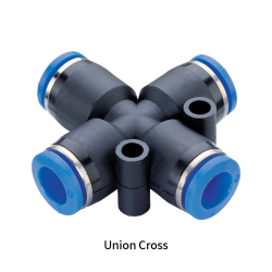 PZA Metric Tube Inch Tube Equal or Reducer Cross Type Union One-touch Fittings