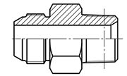 60° Cone Adapters Connectors Fittings JIS