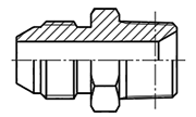 60° Cone Adapters Connectors Fittings JIS